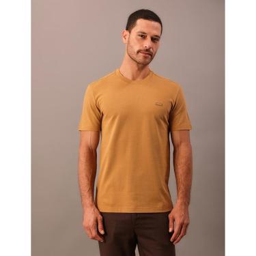 Imagem de Camiseta Manga Curta Calvin Klein Masculino Piquet Patch Borrach - Havana-Masculino