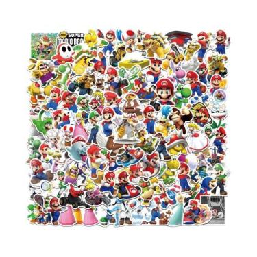 Imagem de Adesivos De Jogo Super Mario Para Crianças, 50-100 Peças, Impermeáveis