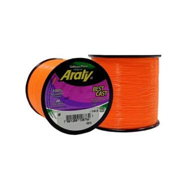 Imagem de Linha de Pesca ARATY BEST CAST 1/4 LB 100G 0,30 Laranja