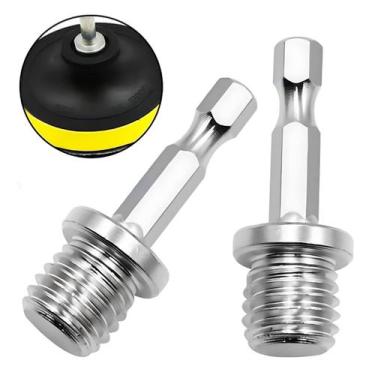 Imagem de Kit 2 Adaptador Parafuso Conector Parafusadeira Furadeira M14 Sextavad