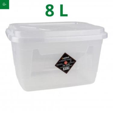 Imagem de Caixa Organizadora Multiuso Transparente 8L com Trava - Inplast