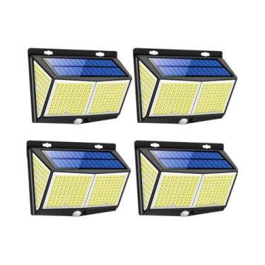 Imagem de Lâmpada Solar LED Externa Com 468 LEDs, Sensor De Movimento, À Prova d