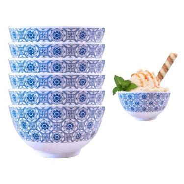 Imagem de 6 Tigelas Redonda em Melamina Bowl 400ml Decorada - Sk