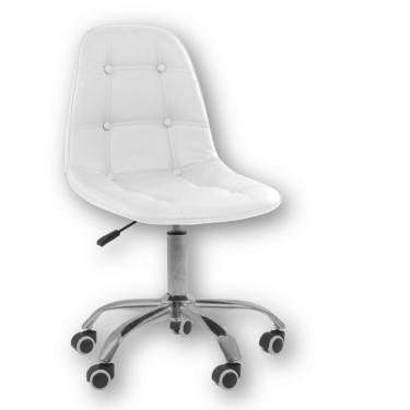 Imagem de Kit 2 Cadeiras Office Eiffel Botonê Ajustável Oficial Branco
