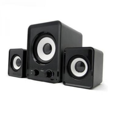 Imagem de Caixa De Som 2.1 Subwoofer Usb 3x1 Cabo P2 Vc-g200 - Preto