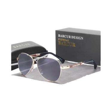 Imagem de Óculos De Sol Polarizados Para Homens E Mulheres BARCUR Com Lentes Gra