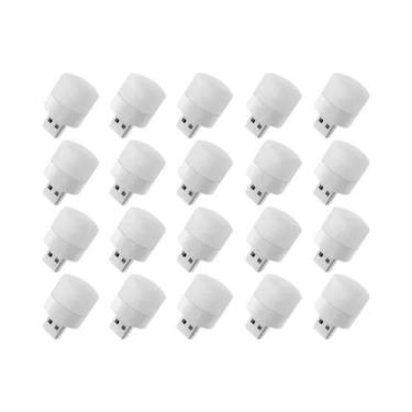 Imagem de Lâmpada De Mesa LED Mini USB Branca Quente Com Proteção Para Os Olhos 