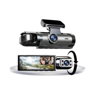 Imagem de Câmera DVR Automotiva 1080P Com Lente Dupla, Visão Noturna Grande Angu