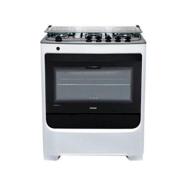 Imagem de Fogão a Gás de Piso 5 Bocas Consul Mesa em Aço Inox CFS5NAB, Branco, B