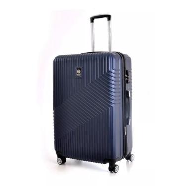 Imagem de Mala Viagem Santino 7003 Rígida Abs Rodinhas 360 Tsa Média, Azul