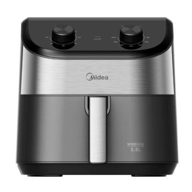 Imagem de Fritadeira Air Fryer Widemax 5,5l 1900w Midea, Preto, Inox, 220V