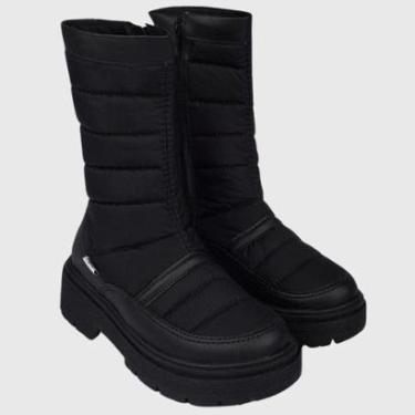 Imagem de Bota Coturno Feminina Pampili Duda Comfy Rocker Preta-Feminino