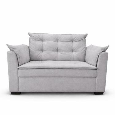 Imagem de Sofá Namoradeira 2 Lugares Sala Confortável Requinte Recepção Moderno 