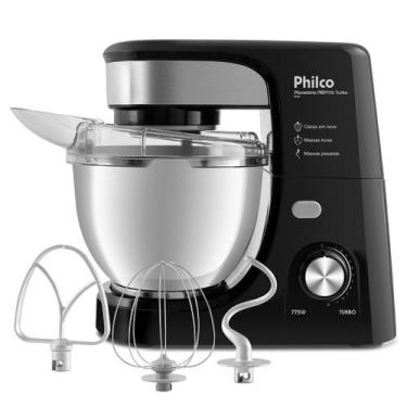Imagem de Batedeira Planetária Philco 775W 3 Batedores Preta PBP770PI, 220V