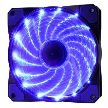 Imagem de Cooler Fan Oexgame F20 120Mm 15 Leds Azul - OEX GAME