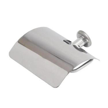 Imagem de Papeleira Inox Com Proteção P/ Papel Higiênico Super Metais - Nova Hip