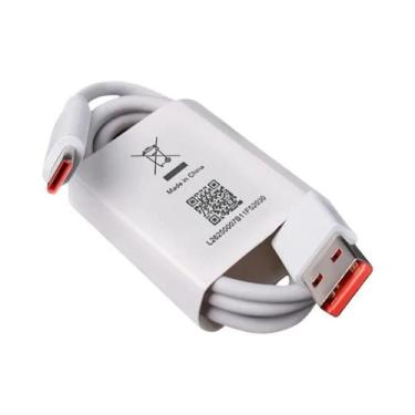 Imagem de Carregador Turbo Rápido De 120W Xiaomi Com Cabo USB Tipo C 6A Para Mi 