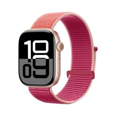 Imagem de Pulseira De Nylon Para Apple Watch 49mm 46mm 42mm 45mm 44mm 41mm, Brac