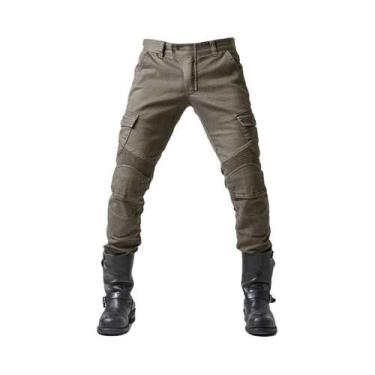 Imagem de Calças Cargo De Algodão À Prova De Vento Para Motociclistas, Jeans De 