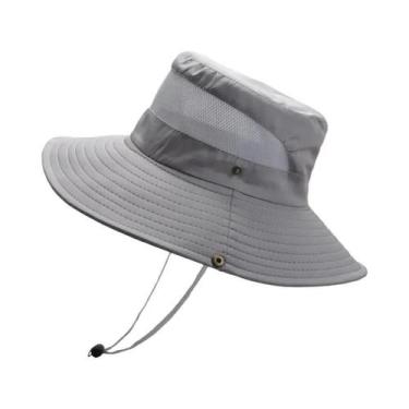 Imagem de Chapéu de Pescador Respirável de Poliéster - Proteção Solar para Monta
