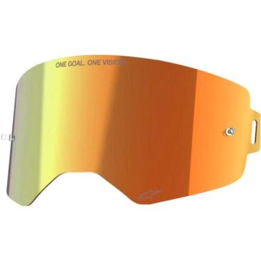 Imagem de Lente Óculos Alpinestars Supertech Espelhada, Vermelho