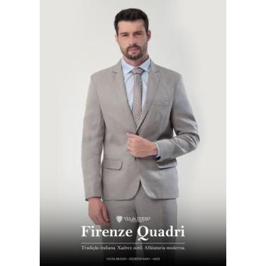 Imagem de Terno Microfibra OT Firenze kaki, 52, Bege