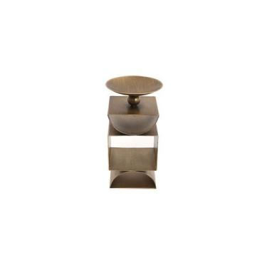 Imagem de Castiçal Winston em ferro 18cm dourado -L Hermitage - L'Hermitage, 3 m