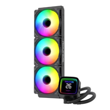 Imagem de Water Cooler Round5 Boreah Black 360mm 2600 RPM Display ARGB