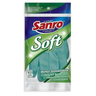 Imagem de Luva Sanro Soft Verde Pequena - SAO ROQUE