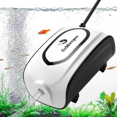 Imagem de Bomba de ar Fishkeeper 3W Ultra-Quiet Dual Outlet 110V