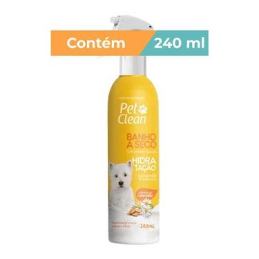 Imagem de Banho a Seco Hidratação Pet Clean Para Cães e Gatos 240 ml