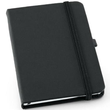Imagem de Caderneta de Anotações 9x14cm 80 Folhas Pautadas - TopGet, Preto