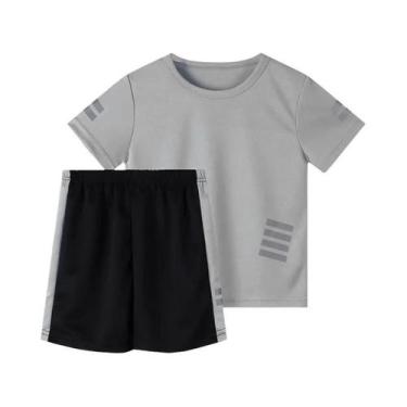 Imagem de Conjuntos De Roupas Esportivas Para Meninos De 5 a 12 Anos, Futebol, B