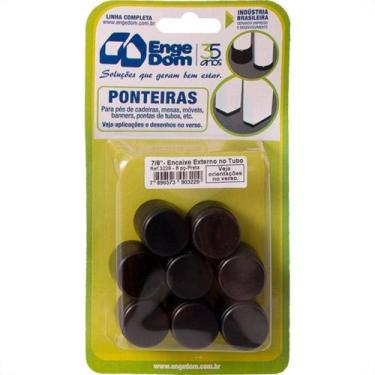 Imagem de Ponteira Cadeira Engedom ''Pe'' Externo Preta (D) 7/8'' 8 Pecas Redond