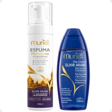 Imagem de Kit Muriel Elixir Árabe: Espuma Hidratante 150ml e Óleo Corporal 100ml
