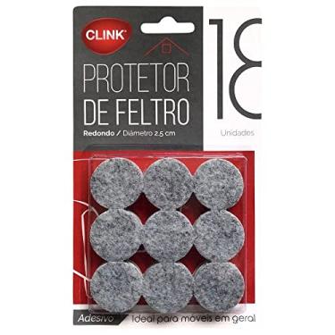 Imagem de Kit 18 Feltro Adesivo Protetor De Móveis Pé De Sofá Cadeira e Mesa