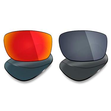 Imagem de 2 pares de lentes polarizadas de substituição da Mryok para óculos de sol Oakley Splinter – Opções