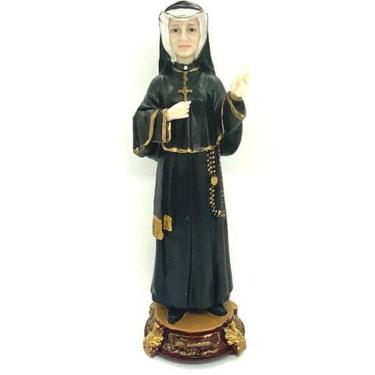 Imagem de Santa Faustina Escultura Em Resina 31 Cm