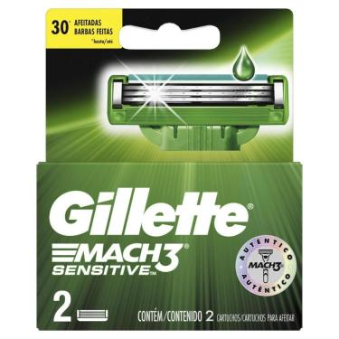 Imagem de Carga Para Lâmina De Barbear Gillette Mach3 Sensitive - 2 unidades