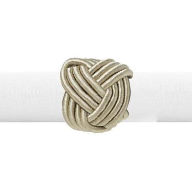 Imagem de Argola de Guardanapo Traccia Champagne com 4 Peças Copa