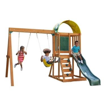 Imagem de Playground Infantil Completo Importado De Madeira - Kidkraft