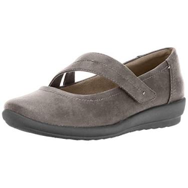 Imagem de Easy Spirit Sapatilha feminina Aranza Mary Jane, Cinza-escuro, 12 Wide