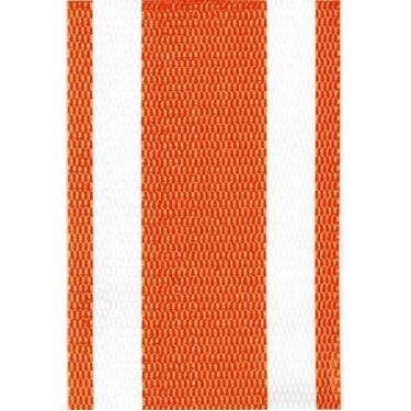 Imagem de Lawn Chair USA Cinto de substituição para cadeira de gramado - correia para cadeiras de gramado, praia e acampamento. Correia resistente a UV feita com polipropileno durável (6,35 cm x 4,75 m, listra laranja e branca)