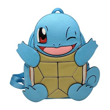 Imagem de Loungefly Pokémon Squirtle Bolsa feminina de ombro com alça dupla cosplay atualizada, Azul