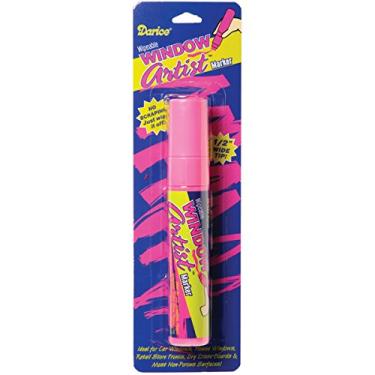 Imagem de Darice Marcador de artista de janela de giz rosa, 1,27 cm