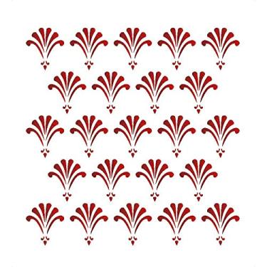 Imagem de Stencil de Acetato para Pintura OPA Simples 15 x 20 cm - 1316 Estampa Flor Leque