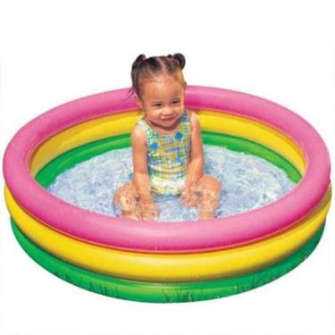 Imagem de Piscina Inflável Infantil 34 Litros Redonda Bebê