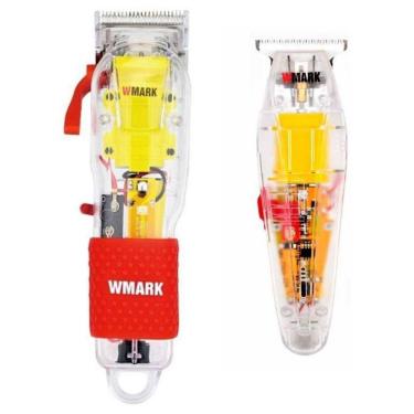 Imagem de Máquina Cortar Cabelo Wmark 108A + Máquina Acabamento 202