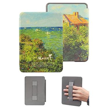 Imagem de Capa protetora de 15 cm para Kindle 11ª geração lançada em 2022 - Capa durável com alça automática despertar/hibernar e de mão (não serve para Kindle Paperwhite 11ª)