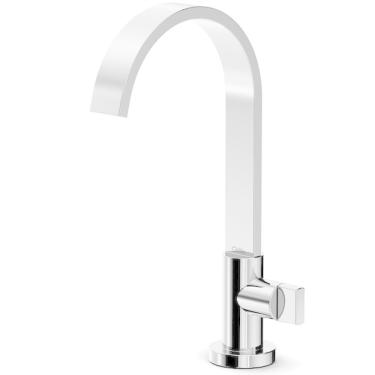 Imagem de Torneira De Mesa Para Lavatório Bica Alta Flow Cromado Celit